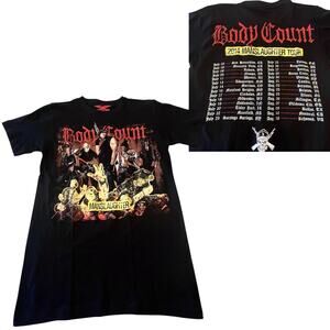 NEW Body Count MANSLAUGHTER TOUR Graphic T SHIRT MED TEE Mens Womens 100% Cotton